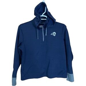 Los Angeles Rams NFL Pullover Hoodie women XL Logo Casual Activewear Lightweight